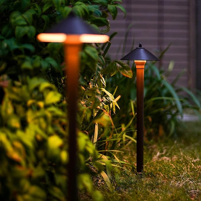 GOODSMANN Landscape Light 10 Pack Pro Light Set Waterproof Low Voltage Lighting Halogen Bulb (Pathway Light&ampSpotlight&ampPower Pack&ampCable Wire)