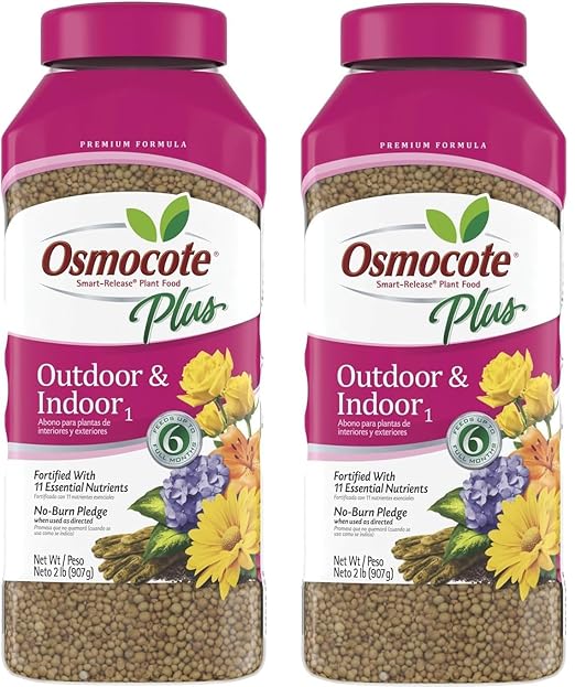 Osmocote Smart-Release Plant Food Plus Outdoor &amp Indoor Fertilizer 2 Lbs. (2)