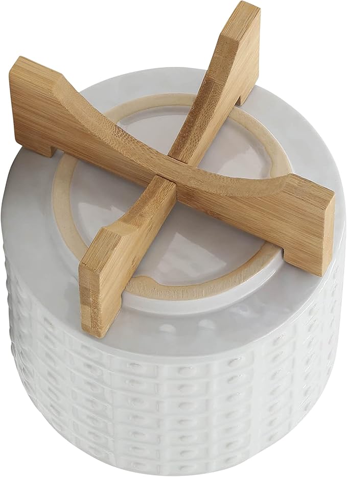 Generic 8 Dotted Planter W Stand White