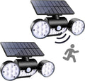 2 Pack Solar Outdoor Lights 30 LED Motion Sensor Solar Spot Lights Outdoor IP65 Waterproof Dusk to Dawn LED Motion Sensor Outdoor Lights for Yard Landscape Garage Pathway Wall