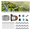 New Drip Irrigation KitsQuick Connector Automatic Irrigation Systemwith Replaceable Bending Dropperatomizing Copper Nozzle for Watering System for Garden Plant Lawn Patio. (20M+Timer)