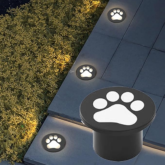 12W Warm White LED Buried Lights - IP65 Waterproof Recessed Ground Lights for Outdoor Landscape Staise Corridor Driveway Park Patio Decor