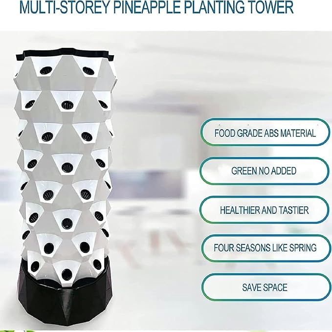 Hydroponic Garden Tower Vertical Hydroponic Indoor Growing System Hydroponic Tower Growing Sytem Multi-Layer Grow Tower for Grow Fruits Vegetables 10floors