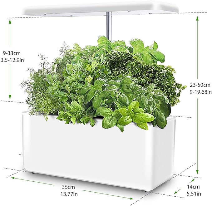 Hydroponics Growing System Intelligent Planting Machine Smart Touch &amp Water Pump Mode Automatic Timer Ideal for Various Plants Decoration