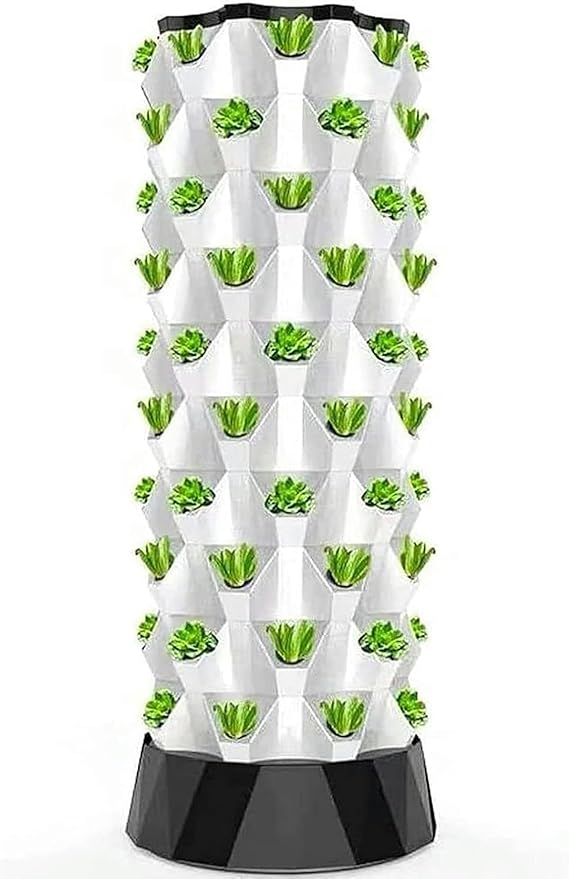 Hydroponic Growing Kits Hydroponic Tower 48Pots Hydroponic Planting Indoor and Outdoor Multi-Layer Planting Equipment Kit Ve