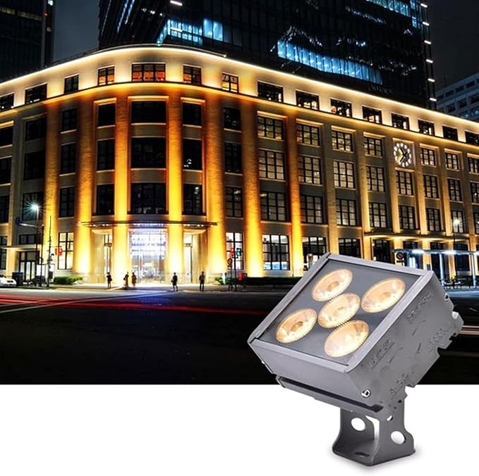 LED Square Floodlight - Outdoor Rectangle Spotlight Waterproof IP65 Wall Washer Beam Light for Patio Garden Driveway Landscape Lights(White30W)