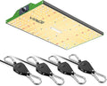 VIPARSPECTRA P700 Grow Light 70 Watt Dimmable Full Spectrum LED Grow Lights for Indoor Plants Seed Starting Plus 1/8 Adjustable Rope Hangers [4 Pack 8ft 75lbs/Pack] Ratchet Tie Down Straps