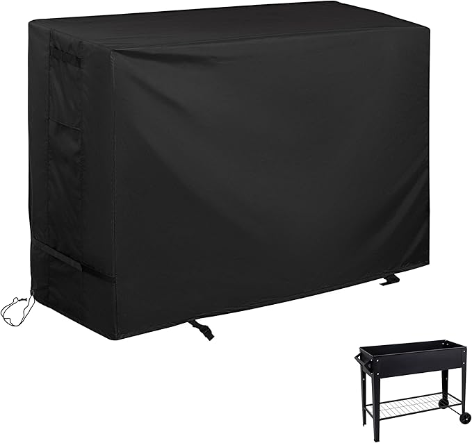 Outdoor Raised Garden Bed Cover for LEETOLLA Elevate 32 Raised Garden Bed Outdoor Planter Box Stand Cover for Mobile Elevated Wood Planter/Planting Bed-Waterproof All Weather Protection