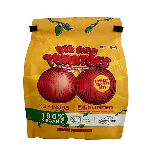 Fertilizer for Tomatoes – Large Size 3 lb Premium Organic Plant Fertilizers with Kelp – Indoor Outdoor Nutrients for Vegetables Fruits