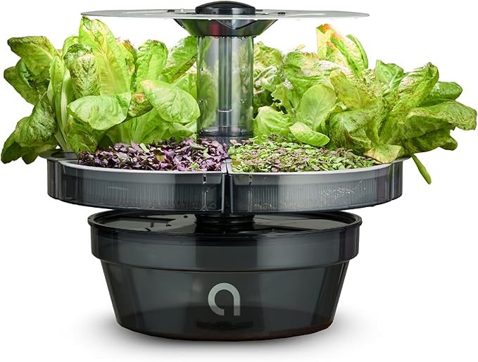 ATL1 Hydroponic Growing System Kit Garden Indoor Tabletop Garden Planter Tower with Self Watering &amp LED Light - Hydroponic Microgreens Lettuce Herbs Sprouts in Your Home &amp Kitchen
