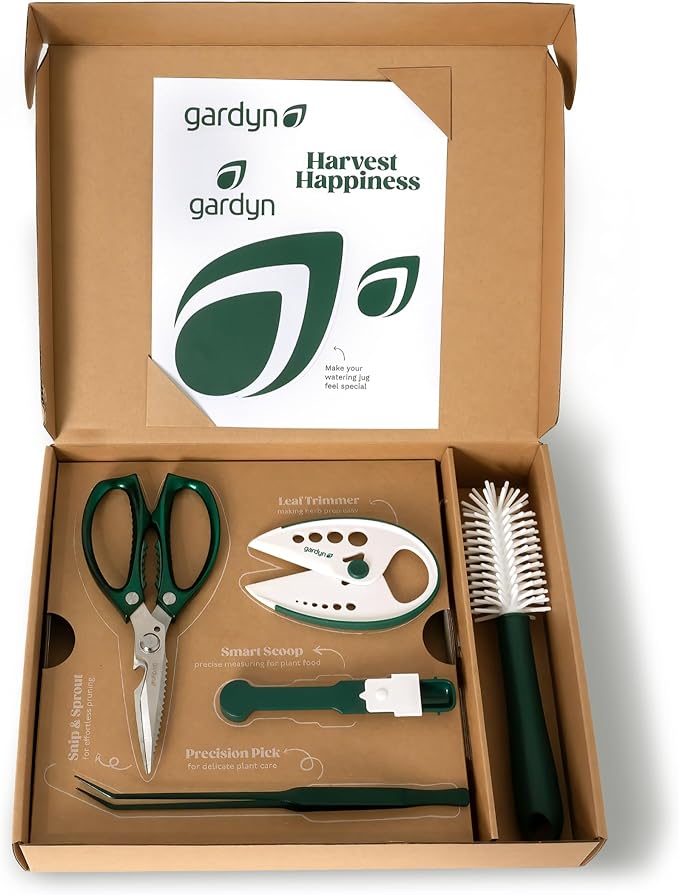 Gardyn Harvest Kit – Hydroponic &amp Indoor Gardening Plant Care Tools for Growing Trimming and Harvesting – Scissors Herb Cutter Tweezers Cleaning Brush Measuring Spoon &amp Accessories
