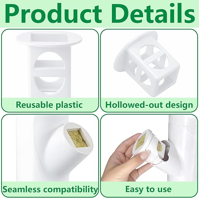 EBaokuup 24 Pcs Grow Cubes for Hydroponic System Grow Cube Hydroponic Cups Compatible with yCube Reusable Hydroponic System Grow Cube for Indoor Graden Supplies