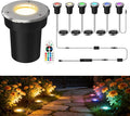 LOHAS RGBW Dusk to Dawn Low Voltage Outdoor In Ground Lights &amp RGB Dusk to Dawn Low Voltage Spotlight