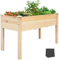 BSP Raised Garden Bed with Legs Outdoor Elevated Planter Box Flower Bed Wood Planter for Vegetable Herb Upgraded Solid Structure Growing Box Suitable for Backyard Patio and Balcony 48”L X 24”W