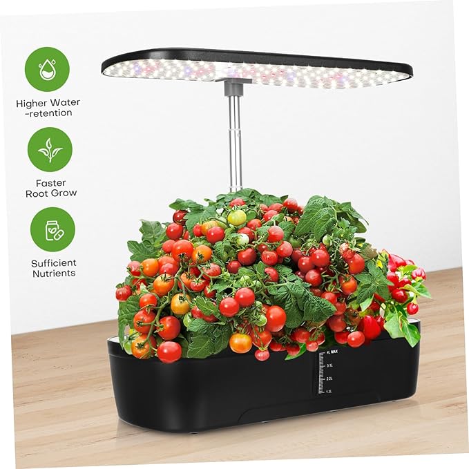 1set Indoor Hydroponics Growing Kit Smart Vegetable Planter with Led Grow -Saving Indoor Gardening for Homes and Apartments
