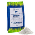 Supply Solutions Premium 97 Solution Grade Gypsum - Fast Acting Gypsum for Soil - Organic Calcium Sulfate Dihydrate - Gypsum Powder for Root Growth Lawns Mushroom Cultivation (10lbs)