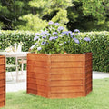 Garden Raised Bed Garden beds Outdoor Planter Boxes Outdoor Suitable for Flowers Patios Backyard Restaurants Rusty 50.8x50.8x30.3 Corten Steel
