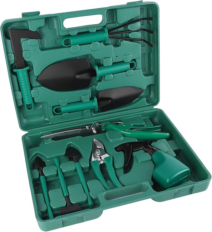 Garden Tool Set Portable Garden Shovel Rustproof 10 Pieces Durable for Garden
