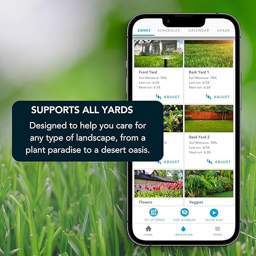 Rachio WiFi Smart Sprinkler Controller (16-Zone Irrigation Remote Control) – App-Based Scheduling Local Weather Intelligence Rain Skips Easy DIY Install
