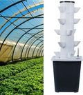 Hydroponics Growing System Tower Aquaponics Grow System Garden Tower Aeroponics Growing Kit for Herbs Fruits and Vegetables (Color : 25holes)