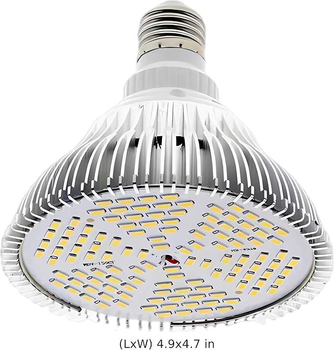Full Wave Band Grow Light 150 Led Plant Light Bulb 26W E27 Par38 Sunlight 4.7 X 4.9 In