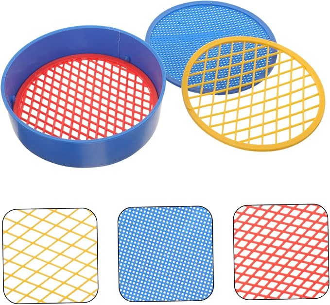BESPORTBLE 12sets Plastic Soil Sifter Mesh Sieve Lightweight Garden Tool for Efficient Sifting of Rocks and Plastic Design for Easy Use and Improved Planting