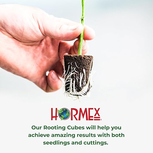 Hormex Rooting Powder #1 Rooting Cubes &amp Shears Combo - Rooting Hormone for Delicate Softwood Cuttings | Root Starter Cubes for Home &amp Garden Plants | Precision Straight-Blade Shears (50 Grow