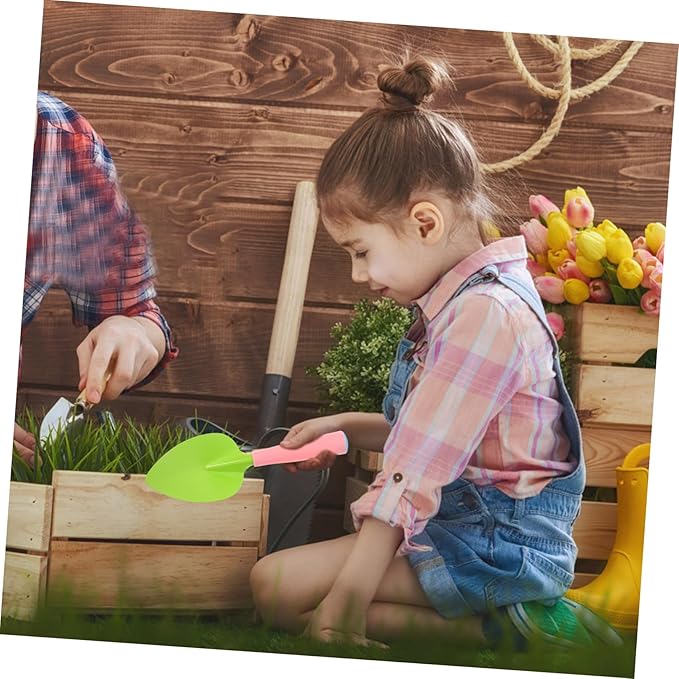 TOYANDONA 1set Boys and Girls Gardening Tool Set Shovel Rake Watering Can Gloves Apron and Tote Bag Garden Toys for Boys and Girls to Explore Nature and Learn Gardening Skills