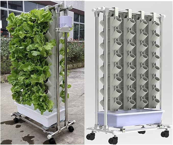 Hydroponic Tower Growing Sytem Indoor Hydroponic Grow Kit Hydroponics Growing Hydroponic Grow Vertical Plant with Accesories for Leafy