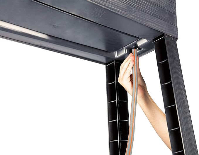 Exaco 645140/1 Balcony Raised Bed Planter and Protective Cover Anthracite
