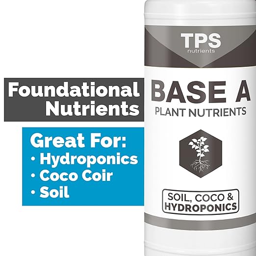TPS NUTRIENTS Base A+B Two Part Set Complete Plant Growing Nutrient Formula for All Plants for Both Soil and Hydro Quart Set (2 x 32 oz)