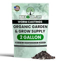 BuildASoil Worm Castings for Gardening - Vermicompost Organic Fertilizer for Lawns - Ensures Larger Plants &amp More Vegetables - Natural Earthworm Castings for Plants (1 Cubic Foot/Bag) (2 Gallon)
