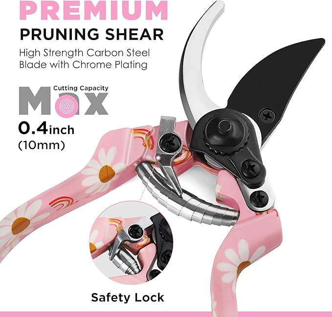 WORKPRO Garden Pruning Shears with Garden Tool Set
