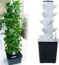 30 Pods Hydroponics Tower Garden Hydroponic Growing System Aeroponics Growing Kit for Fruits and Vegetables with Hydrating Pump Adapter Net Pots Timer for