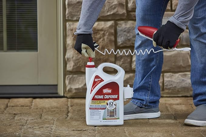 Ortho Home Defense Insect Killer for Indoor and Perimeter2 with Comfort Wand - Ready-To-Use Bug Spray Kills Ants Cockroaches &amp Spiders 1.1 gal. (2-pack)