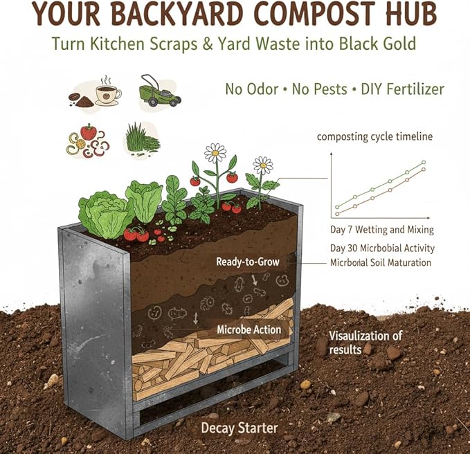 Galvanized Steel Raised Garden Bed 36x12x26 Inch Large Garden Planter Box for Vegetables Outdoor Metal Grow Box Minimalist Anti-Rust Steel Planter Box Patio Balcony Backyard