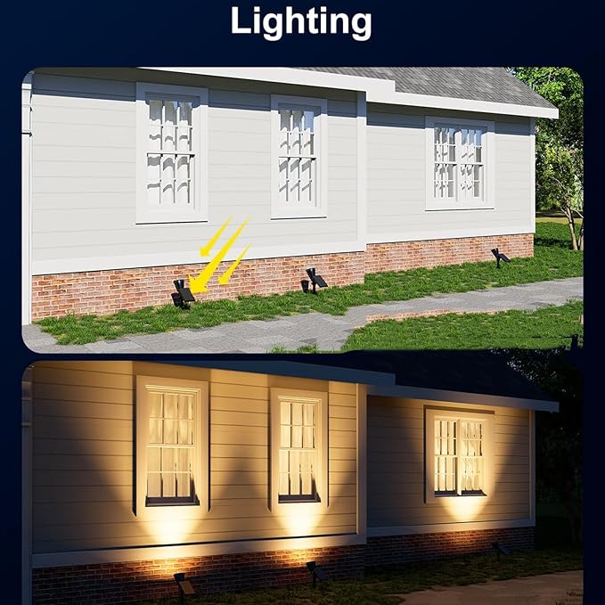 7led WhiteSolar Color Changing Spot Lights Outdoor Waterproof 2 Pack Multicolor Landscape Spotlights 180° Solar Powered Lights Height Adjustable for Courtyards Balconies Gardens