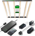 MARS HYDRO 2025 New Version FC-E4800 Foldable LED Grow Light 4x4ft Full Spectrum Grow Light and iHub-Pro and Smart Sensor Kit: PPFD CO₂ and Soil Sensors