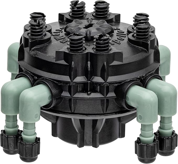 3-Pack Orbit 8-Port Manifold with Adjustable Flow for Irrigation