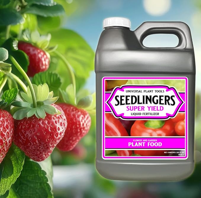 Seedlingers Super Yield Flower &amp Garden All Purpose Plant Food 320 oz 2.5 Gallon Concentrate