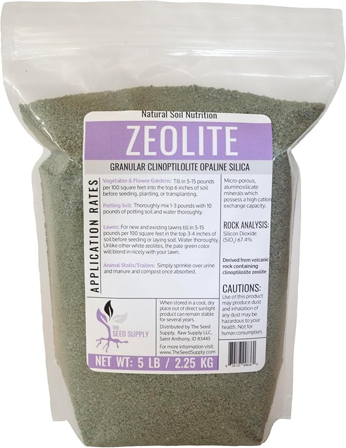 5 Pound Granular Clinoptilolite Zeolite Fertilizer by The Seed Supply