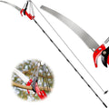 Suchtale Manual Pole Saw Pruning Saw Tree Pruner with Steel Blade &amp Scissors Tree Trimmer for High BranchesPalms and Shrubs 14FT Extendable Long Handle Limb Cutter Yard Garden Branch Trimmin
