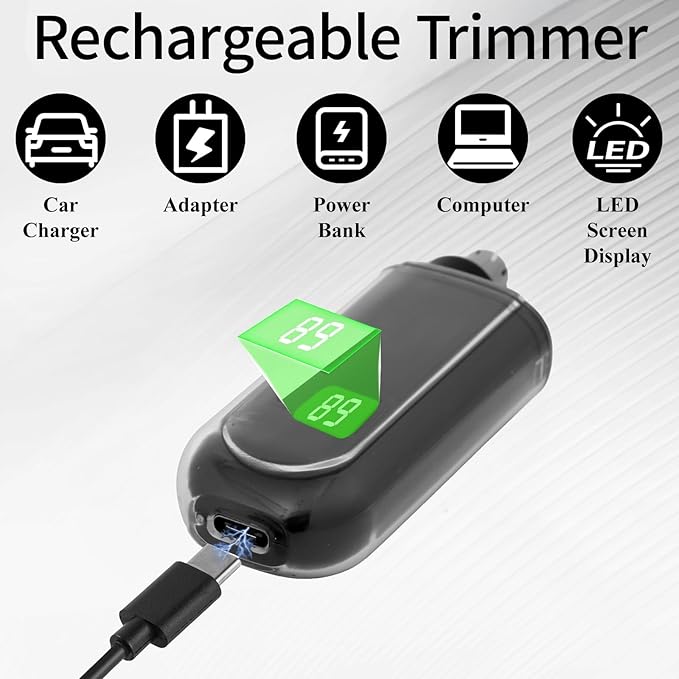 Portable LED Dsiplay Nose and Ear Trimmer Clipper for Men Women2026 Professional Nose Hair Trimmer with Powerful Motor and Dual-Edge Blades for Smoother Cutting Mini Travel Size