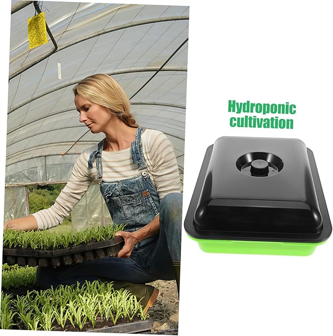 Sprout Trays Seedling Tray Sprouting Kit Plant Growth Plate Use Soilless Method for Small Spaces