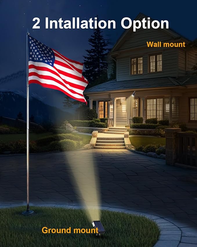 4 Pack Solar Powered Outdoor Spot Lights Outside Waterproof 20 LEDs Landscape Spotlights Dusk to Dawn for House Yard Tree Plants Walls Path Garden Statues Superior Accent Lamp Warm White
