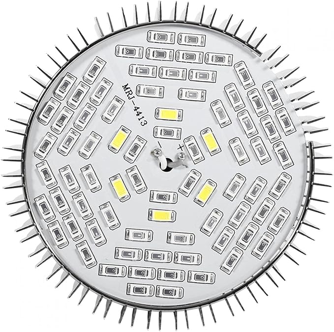 EVTSCAN 1pc 30W 50W 80W Full Spectrum E27 LED Plant Grow Lamps Horticulture Growing Light for Garden(78LED)