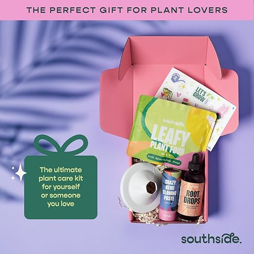 Southside Prop Box – Holiday Gift Set for Plant Lovers - Includes Keiki Paste Root Drops Leafy Plant Food &amp Propagation Cones - Complete Indoor Plant Propagation &amp Care Kit