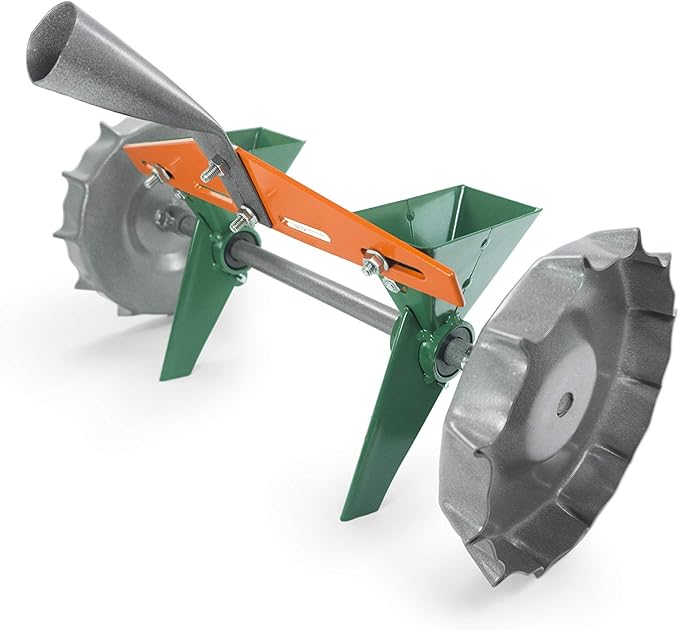 VAROMORUS Metal Precision Manual Seeder for Vegetables Greens Onion Radish Beets (2-Row)