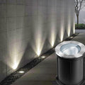 Outdoor Buried Lights - LED Landscape Lights 15° Adjustable Angle Buried Lights IP67 Waterproof High Brightness Round Embedded Ground Spotlight for GardensBlue-5W
