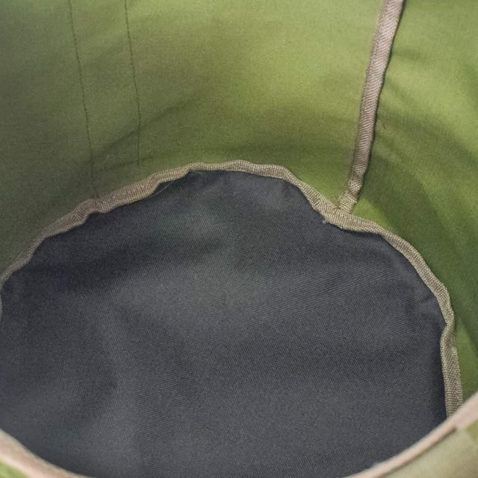 HANC Green Bucket Garden Tools Bag with 2 Pockets Tote Garden Tools Bag in Water Proof Canvas Storage Organizer for Men Or Women(Bag Only)